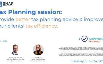 Provide better tax planning advice and improve your clients’ tax efficiency