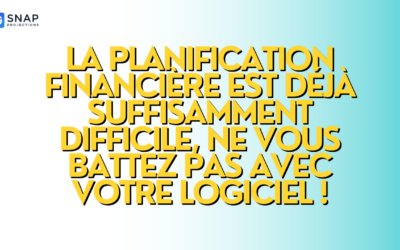 La planification financière est déjà suffisamment difficile, ne vous battez pas avec votre logiciel !